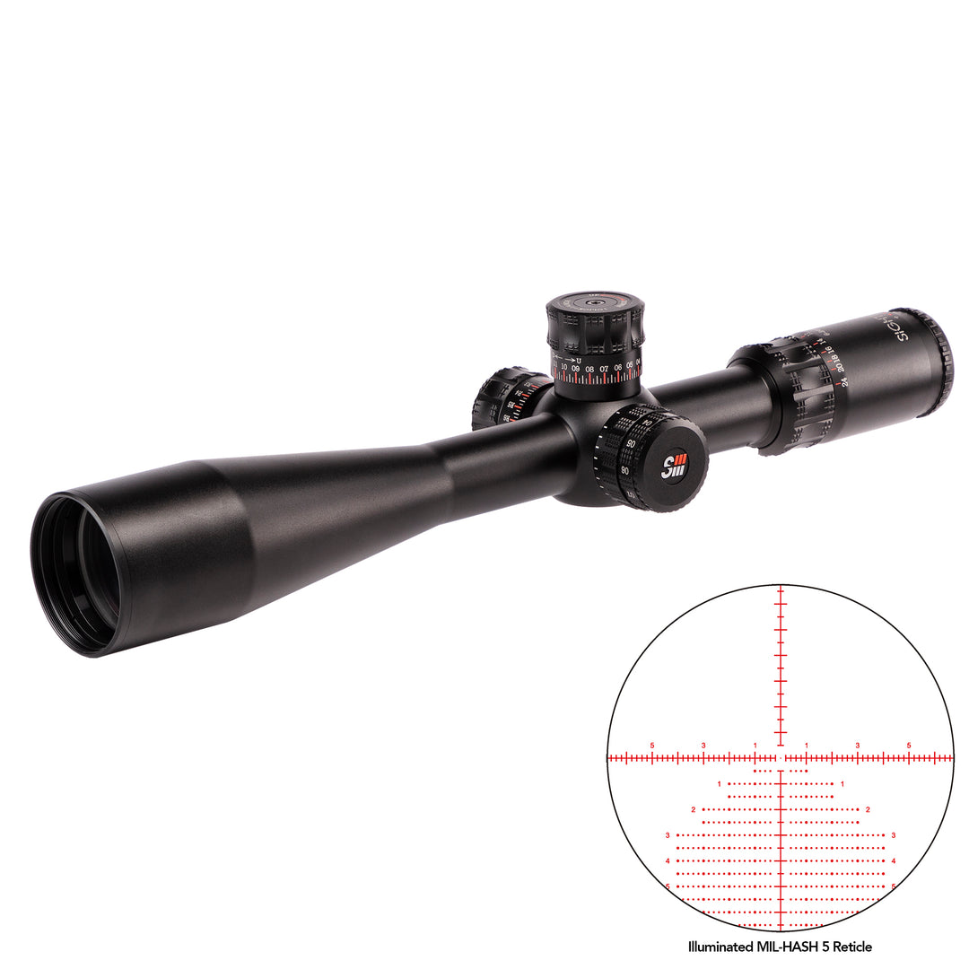 SIII Precision Long Range<br>6-24x50 Zero Stop