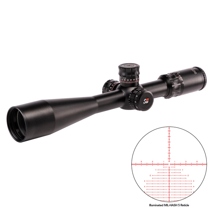 SIII Precision Long Range<br>6-24x50 Zero Stop