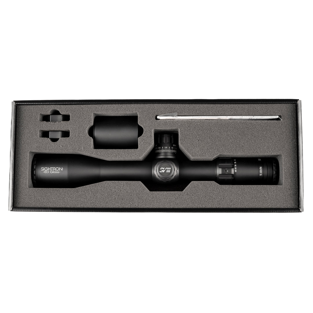 SVIII 5-40x56 ED FFP<br>IR Zero Stop