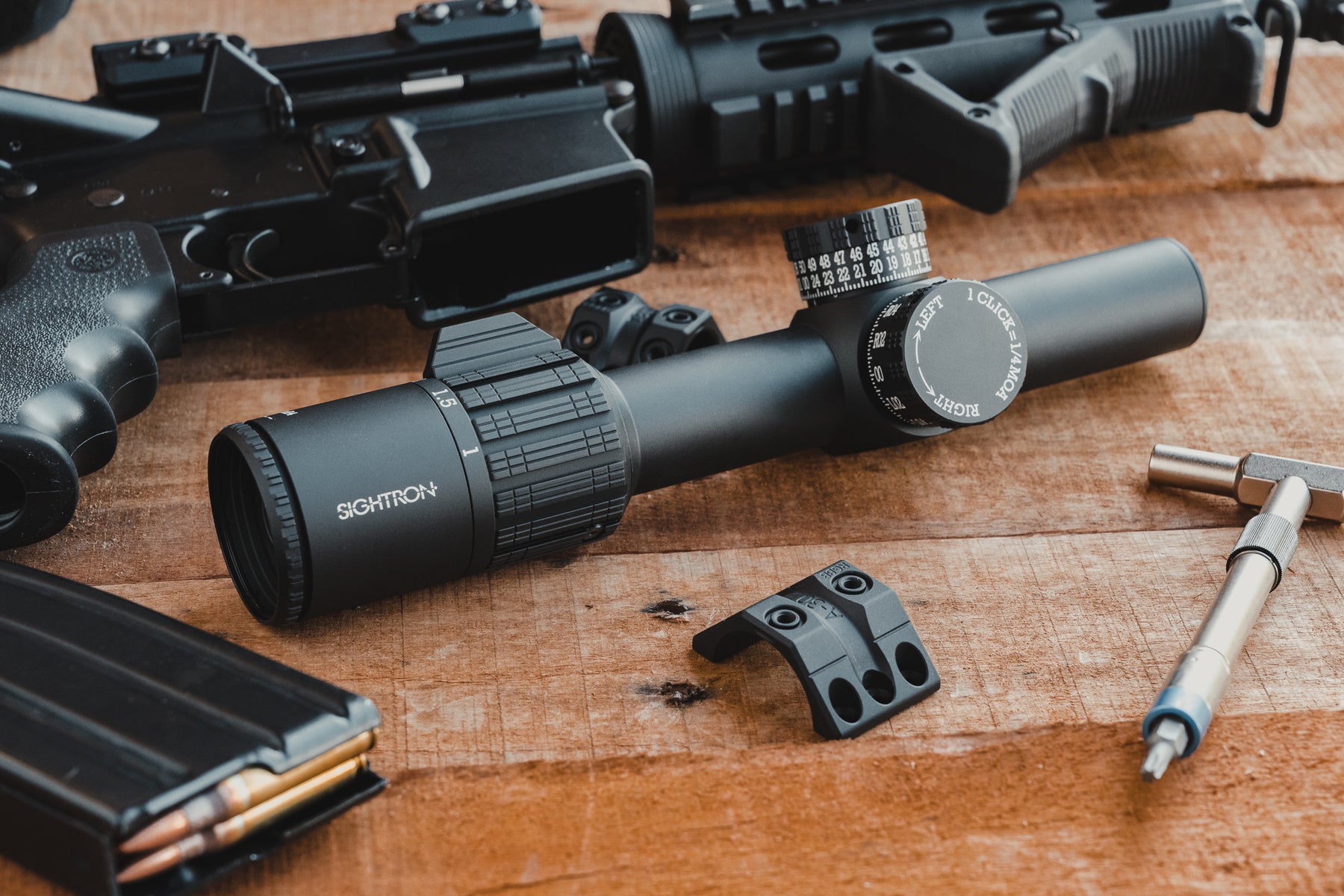 S-TAC 1-4.5X24 SR1 SERVICE RIFLE SCOPE - Zero Stop – Sightron