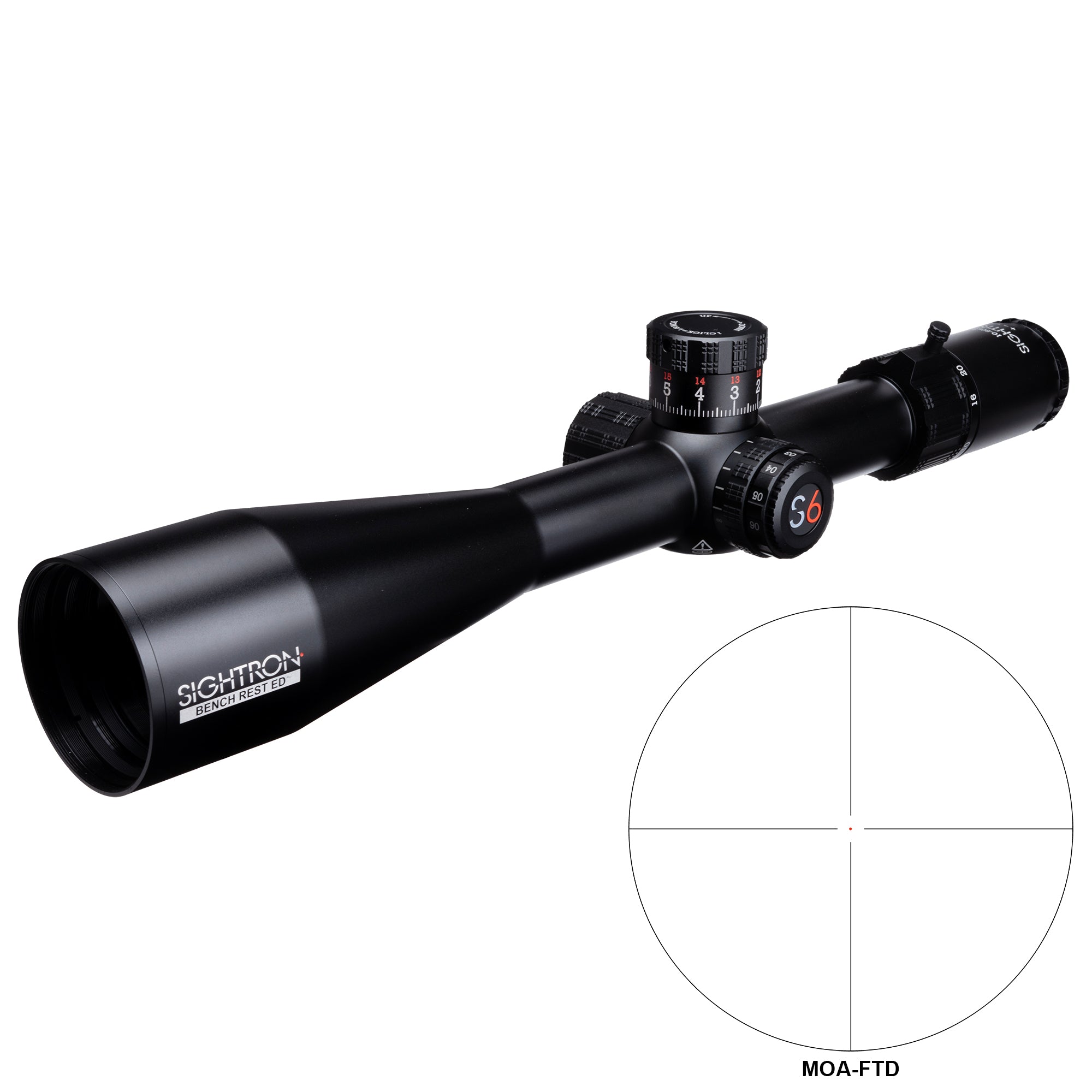 Sightron S6 10-60x56 ED Bench Rest Rifle Scope